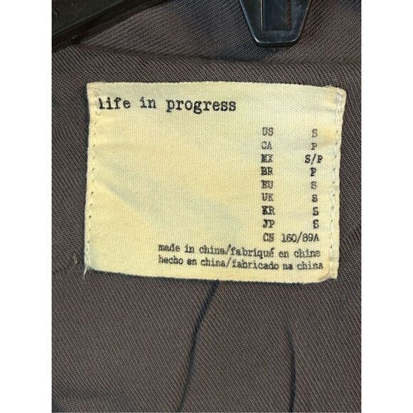 Life in Progress Womens Blazer Sz S Gray Open Drape Lightweight (3949) - Picture 4 of 6